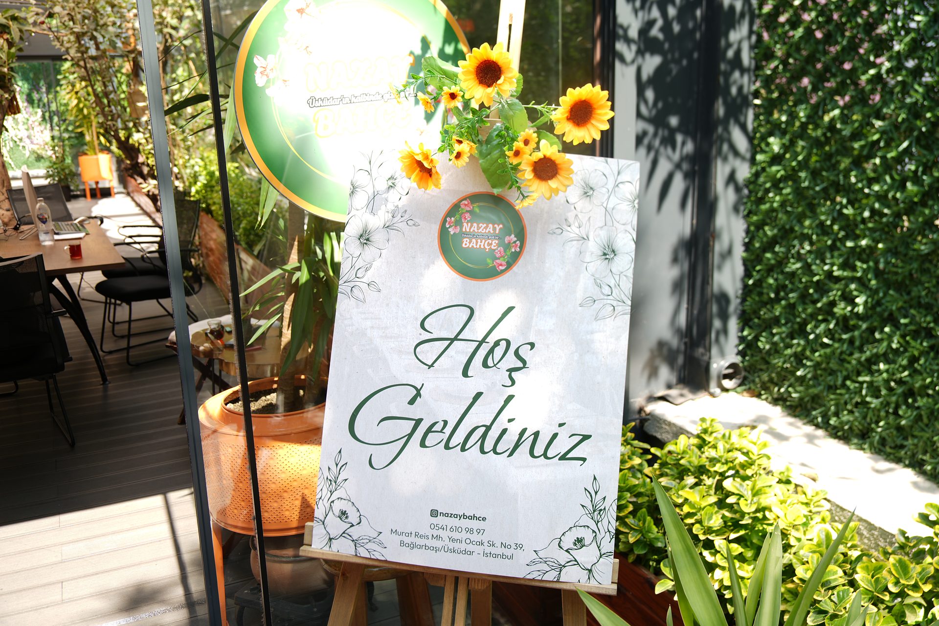 Nazay Bahçe hoş geldiniz köşesi